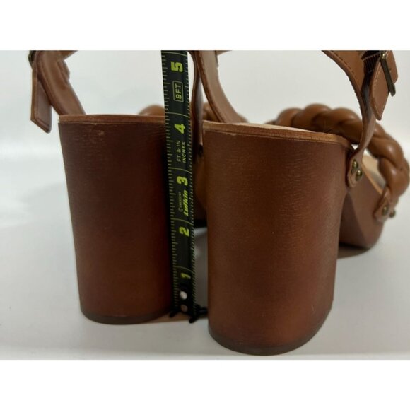 Madden NYC Womens 8.5 Braided Platform Sandals With Ankle Strap & Chunky Heel - Picture 9 of 11